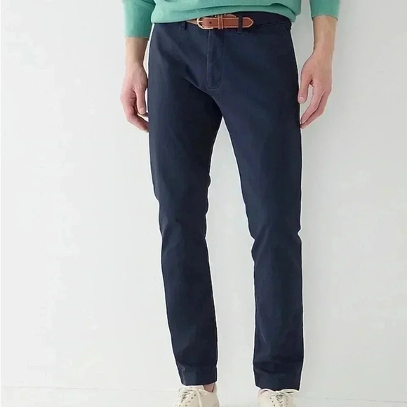 J.Crew 484 -  slim fit stretch Chino Khaki Men Pants- W29L32 - Picture 2 of 8